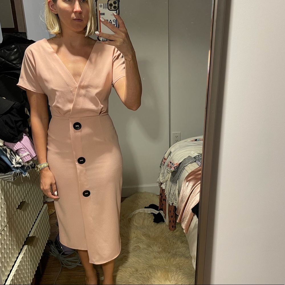 ASOS pink dress